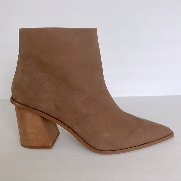 1. State Women's Kelte Pointed Toe Brown Leather Bootie Shoes Size 11M NWT - Picture 1 of 7